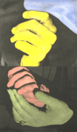 Hand and Chin (With Entwined Hands)