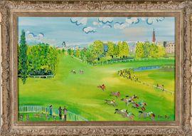 Artwork - The Racecourse At Longchamps