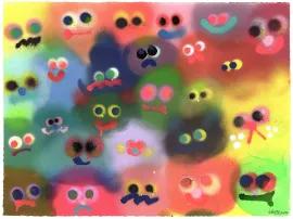 https://cdn.fairart.io/thumbnail_Jon_Burgerman_Cheek_to_Cheek_2_86863f8d5a.webp - 1
