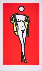 Artwork - Woman Taking Off a Man's Shirt