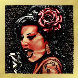 Artwork - Amy Winehouse (Love Is A Losing Game) (Gold)