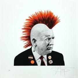 Artwork - Punk Trump (Orange Neon)