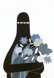 Artwork - LUV with Gray Flowers