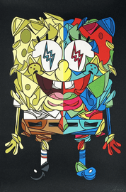 Artwork - Split Screen Spongebob