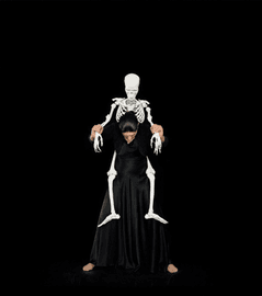 Standing with Skeleton