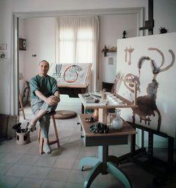 Artwork - Joan Miro In Studio 1955