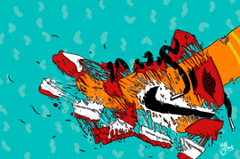 Exploding Air Jordan