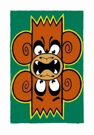 Artwork - Double Trouble (Green & Orange)