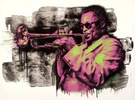 Artwork - Miles Davis (Pink / Green)