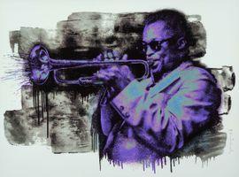 Artwork - Miles Davis (Purple / Blue)