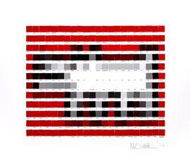 Artwork - Haring Dog (Red)
