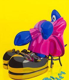Artwork - Seated Lobster Portrait, Yellow