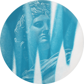 Artwork - Graff Ekfrasi Apollo (Cyan)