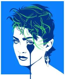 Artwork - Lucky Star - Madonna (Blue)