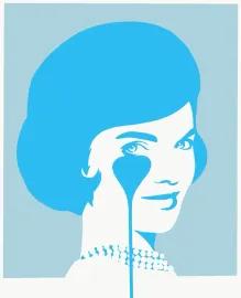 Smiling Jackie (Soft Blue Colours)