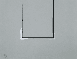 Gray Open with White Paint