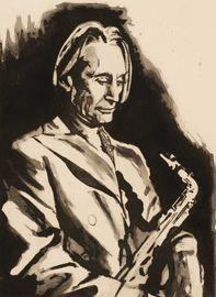 Artwork - Charlie With Saxophone