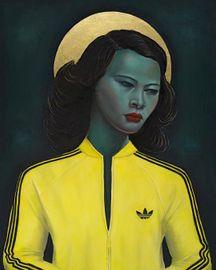 Artwork - Green Lady with ...