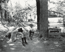 Robin and Jessie Swinging (At Twelve)