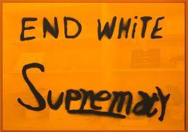 Artwork - End White Supremacy (Mirrored - Amber)
