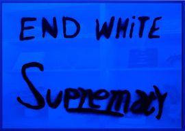 Artwork - End White Supremacy (Mirrored - Blue)