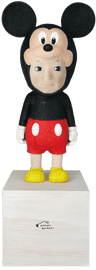 Artwork - "With" Wood Mickey Sculpture