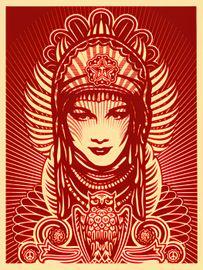 Artwork - Peace Goddess (Burgundy)