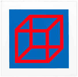 Open Cube in Color on Color, Plate #02
