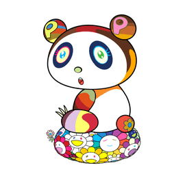 Artwork - Panda Cub On a Flower Cushion