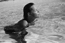 Artwork - Romy Schneider in the Pool