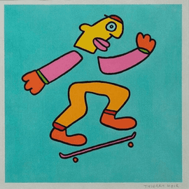 Artwork - Skateboarding (Teal)