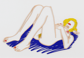 Blonde On Blanket