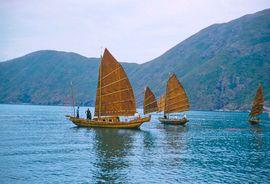Artwork - A Junk In Hong Kong Harbour