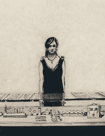 Artwork - Counter Woman