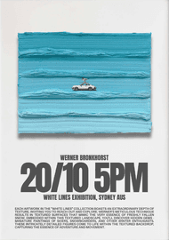 Artwork - White Lines Exhibition Poster