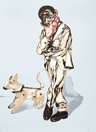 Artwork - Man and Dog