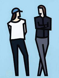 Artwork - Standing Couples - Julia and Christopher