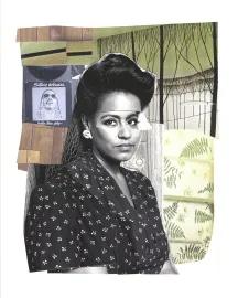 Artwork - Clarivel with Black Blouse and White Ribbon