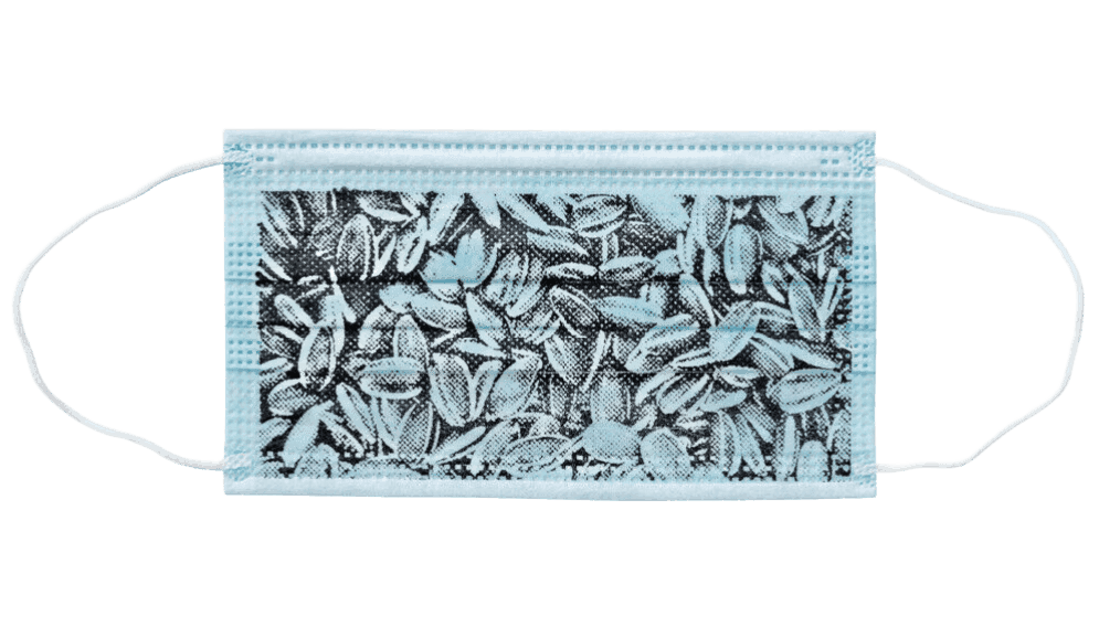Ai Weiwei, ‘Sunflower Seeds Mask’, 2020, Collectible, Ink on polypropylene fabric, null,