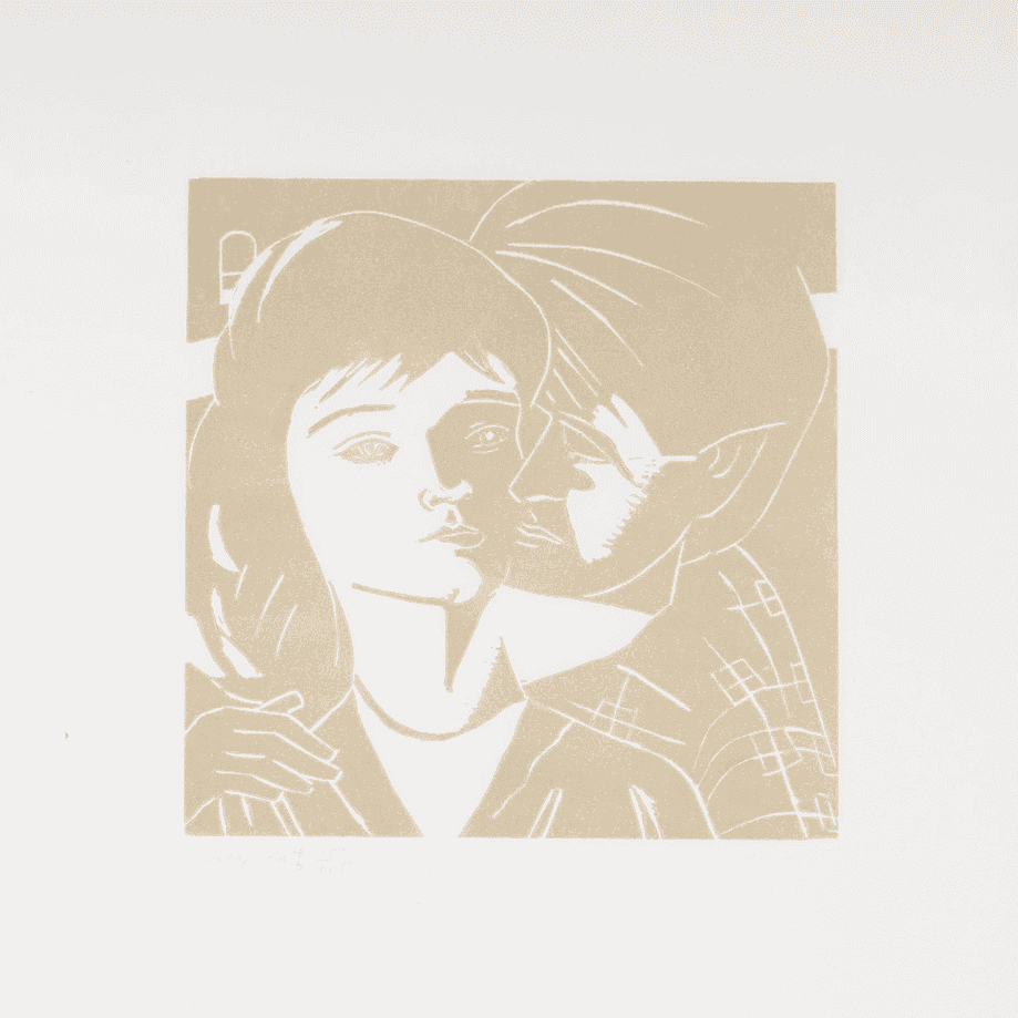 Alex Katz, ‘Eric and Anni’, 1986, Print, Woodcut on Rives BFK paper, Peter Blum Editions,