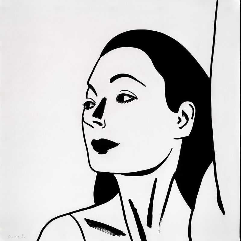Alex Katz, ‘Laura 2’, 11-09-2018, Print, One colour etching was hand printed on Saunders Waterford HP High White 425gsm fine art paper, Lococo Fine Art, Numbered