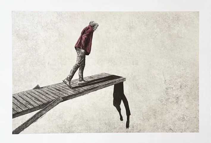 Andrew Scott, ‘Suspended’, 2024, Print, Giclée on 310 gsm Etching Rag PaperHand torn edges, null,