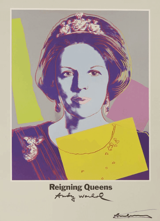 Andy Warhol, ‘Queen Beatrix of the Netherlands (From Reigning Queens)’, 1986, Print, Offset lithographic posters printed in colours, null,