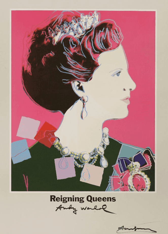 Andy Warhol, ‘Queen Margrethe II of Denmark (From Reigning Queens)’, 1986, Print, Offset lithographic posters printed in colours, null,
