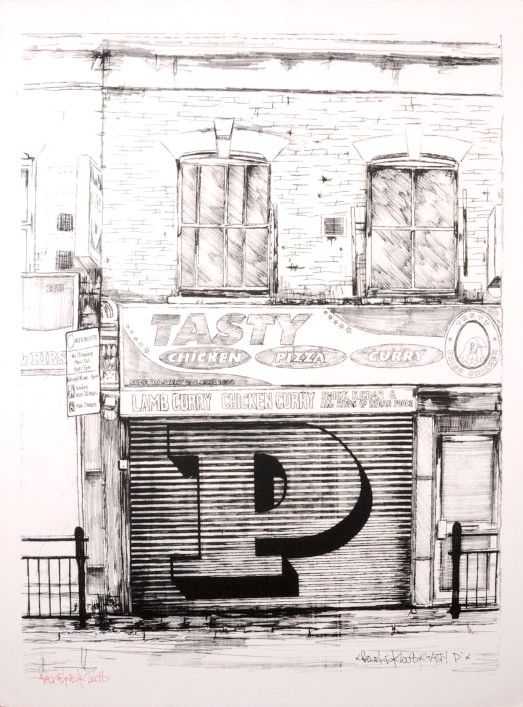 Ben Eine, ‘Chicken Shop’, 23-03-2013, Print, Screenprint, Print Club London, Numbered