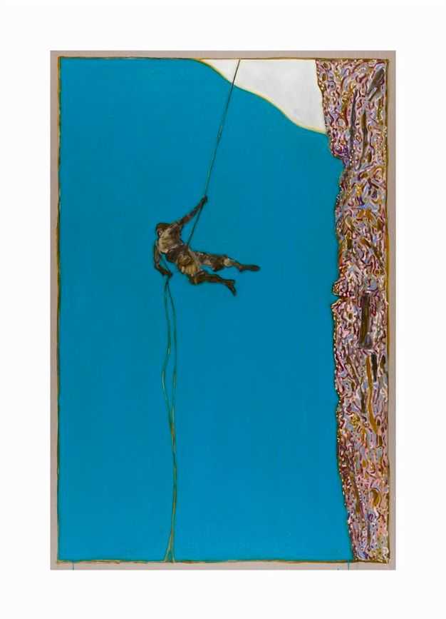 Billy Childish, ‘Abseiler’, 19-03-2015, Print, Archival reproduction print on heavy matt stock, L-13 Light Industrial Workshop, Numbered