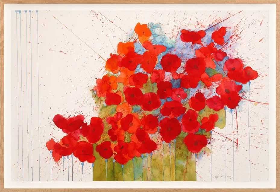 Brian Clarke, ‘Vibrancy and Grace’, 2025, Print, Giclée print on Cotton Smooth Rag, HENI, Numbered, Framed