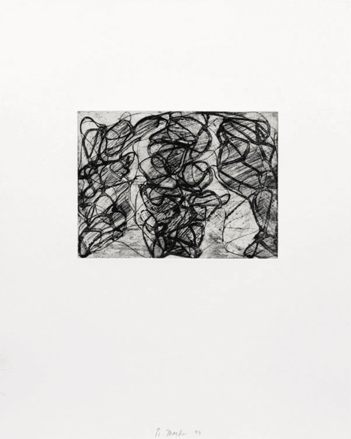 Brice Marden, ‘After Botticelli I’, 1993, Print, Etching with aquatint on Twinrocker handmade paper with deckled edge, null, Numbered, Dated
