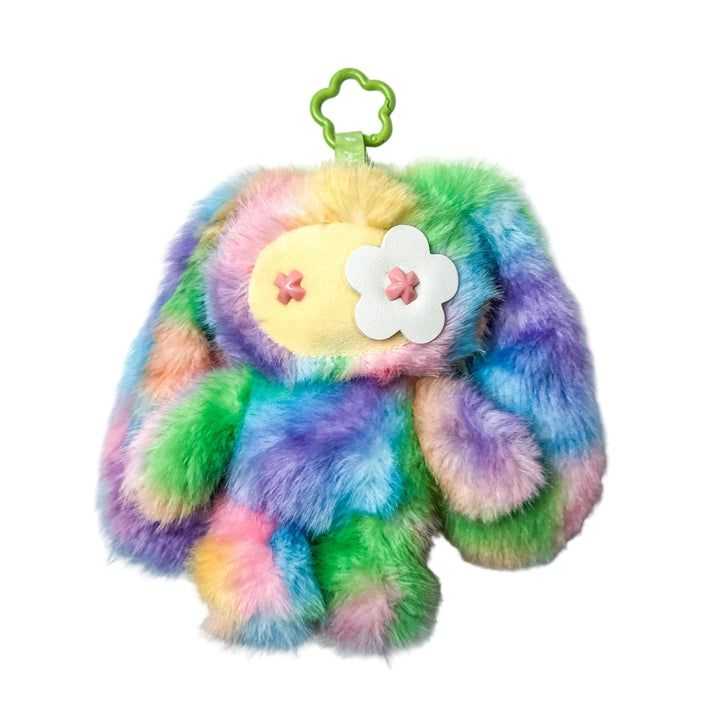 CJ Hendry, ‘Rainbow JUJU - Pammy’, 2026, Sculpture, Various plush Materials, Leather flower eye, Polyester filling, Metal clasp. Metal rainbow tin and fold out "map" poster + stickers. , null,