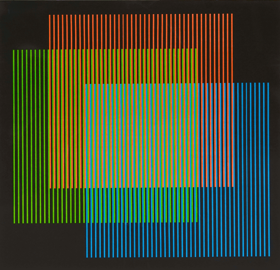 Carlos Cruz-Diez, ‘Addition Chromatique RGB Serie Semana - Lunes’, 2013, Print, Lithograph on paper, Taller Polígrafa, Arte Gráfica (Barcelona),